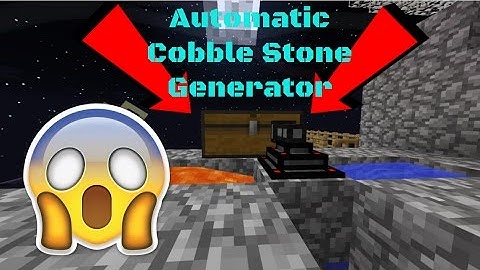 How To Make An Automatic Cobblestone Generator | SkyFactory #5