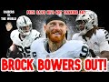 BROCK BOWERS SEASON OVER: Pete Carroll &amp; The Raiders Place Bowers on IR #nfl #raiders #raidernation