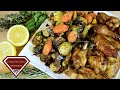 AIR FRYER LEMON PEPPER CHICKEN WINGS AND AIR FRYER BRUSSEL SPROUTS |Cooking With Carolyn