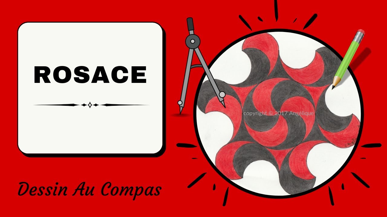 🎨 Comment Dessiner Une Rosace Au Compas [Tuto Dessin Au Compas 72 ...