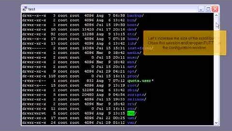 Putty Series - How to increase the scroll buffer size in PuTTY