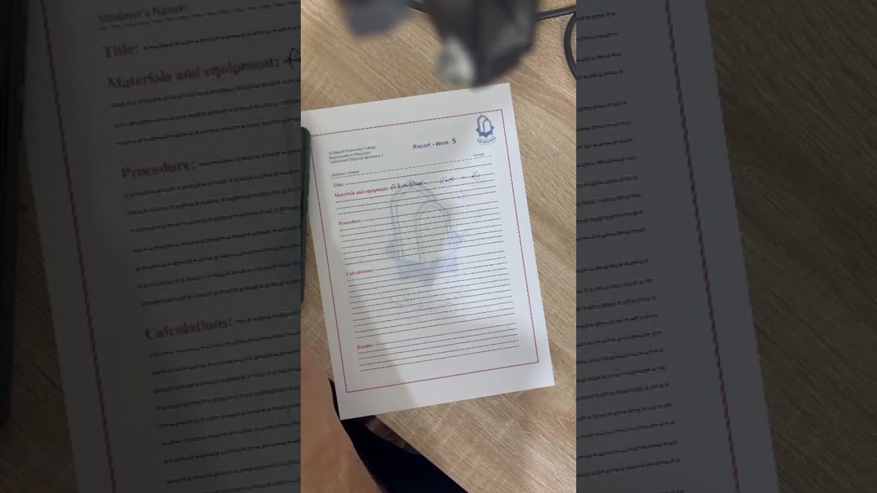 تقرير الفيزياوية 