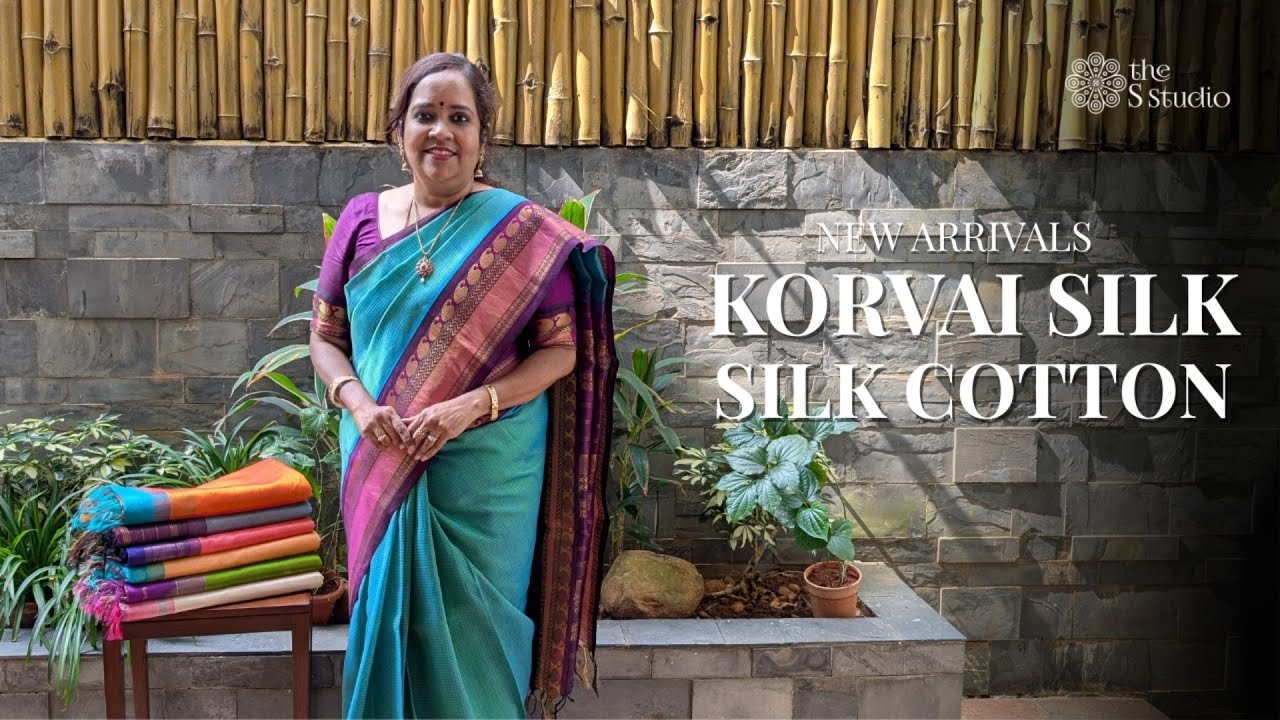 Handloom Korvai silk cotton saree | #thesstudio #silkcotton