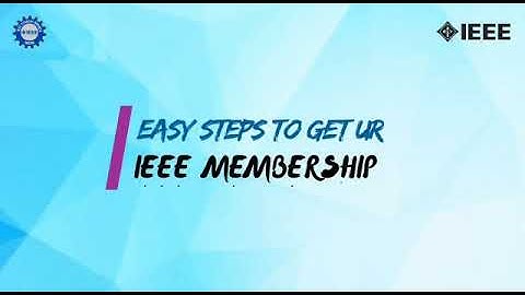Easy steps for becoming an IEEE Member