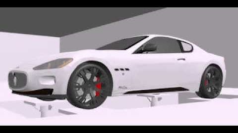 scilab-xcos 4DOF vehicle model heaving 0.1-10Hz