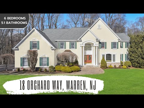 18 Orchard Way, Warren, NJ home video tour