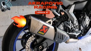 Pure Sound Akrapovic Racing Yamaha R7 (no db killer)