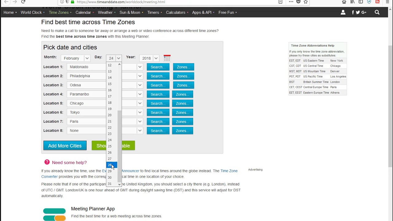 working-with-the-world-time-zone-planner-youtube