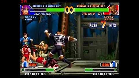 kof 98 clone bug athena vs heavy d