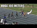 Nobody was even close  kalen walker drops worlds fastest 100 meter time in 2024