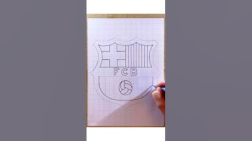 FC Barcelona logo drawing #drawinglessons #howtodraw #fcbarcelona #fcbarcelonafans #barcelonafc