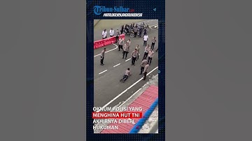 OKNUM POLISI YANG MENGHINA HUT TNI AKHIRNYA DIBERI HUKUMAN