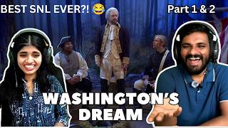Indian Siblings React to SNL's Washington's Dream (Part 1 & 2) 😂 We Were NOT Ready!