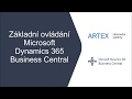 Základní ovládání Dynamics 365 Business Central