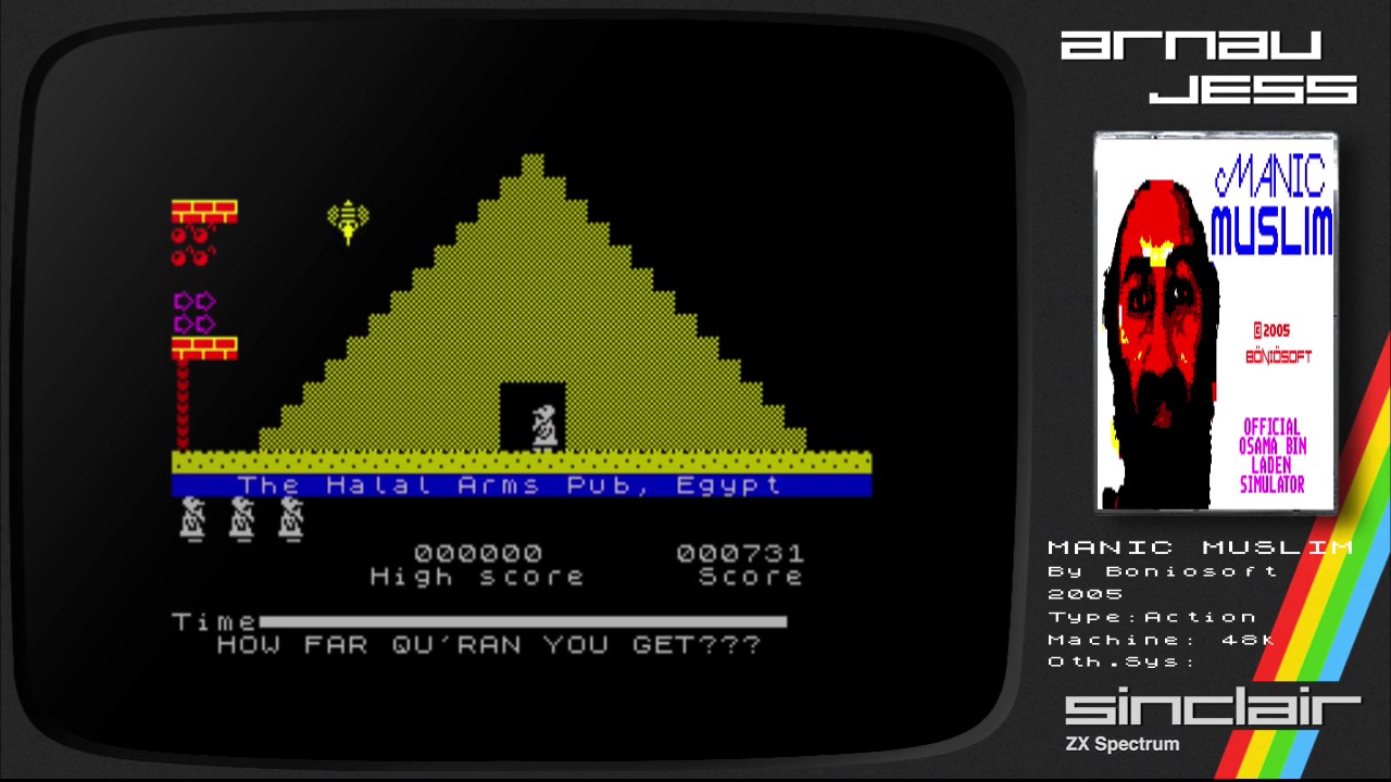 MANIC MUSLIM Zx Spectrum by Boniosoft - YouTube