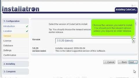 How to install CubeCart in Installatron - Installatron Tutorials