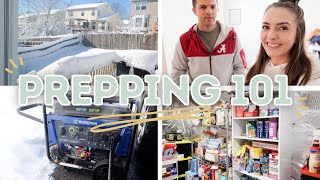 PREPPING FOR A WINTER STORM | whole house generator, keeping warm, food storage | KAYLA BUELL