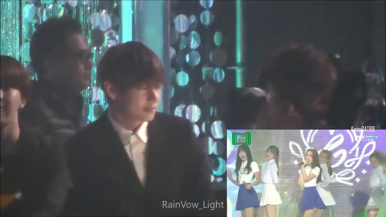 151107 V (뷔) and Jhope (제이홉) reaction to Gfriend(여자친구) [Me gustas tu Perf] @MMA