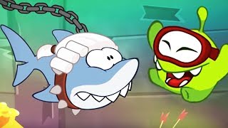 Storie OM Nom SHARK ATTACK | Tagliare la corda | Cartoni animati divertenti per bambini