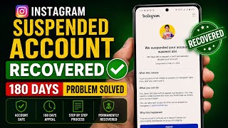 We Suspended Your Account 180 Day Problem | Instagram Account Suspend Recovery 2026 