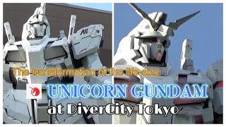 UNICORN GUNDAM】The transformation of the life-size Unicorn Gundam
