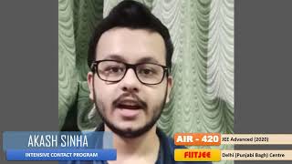 Akash Sinha Air 420 - Jee Advanced 2020 Result