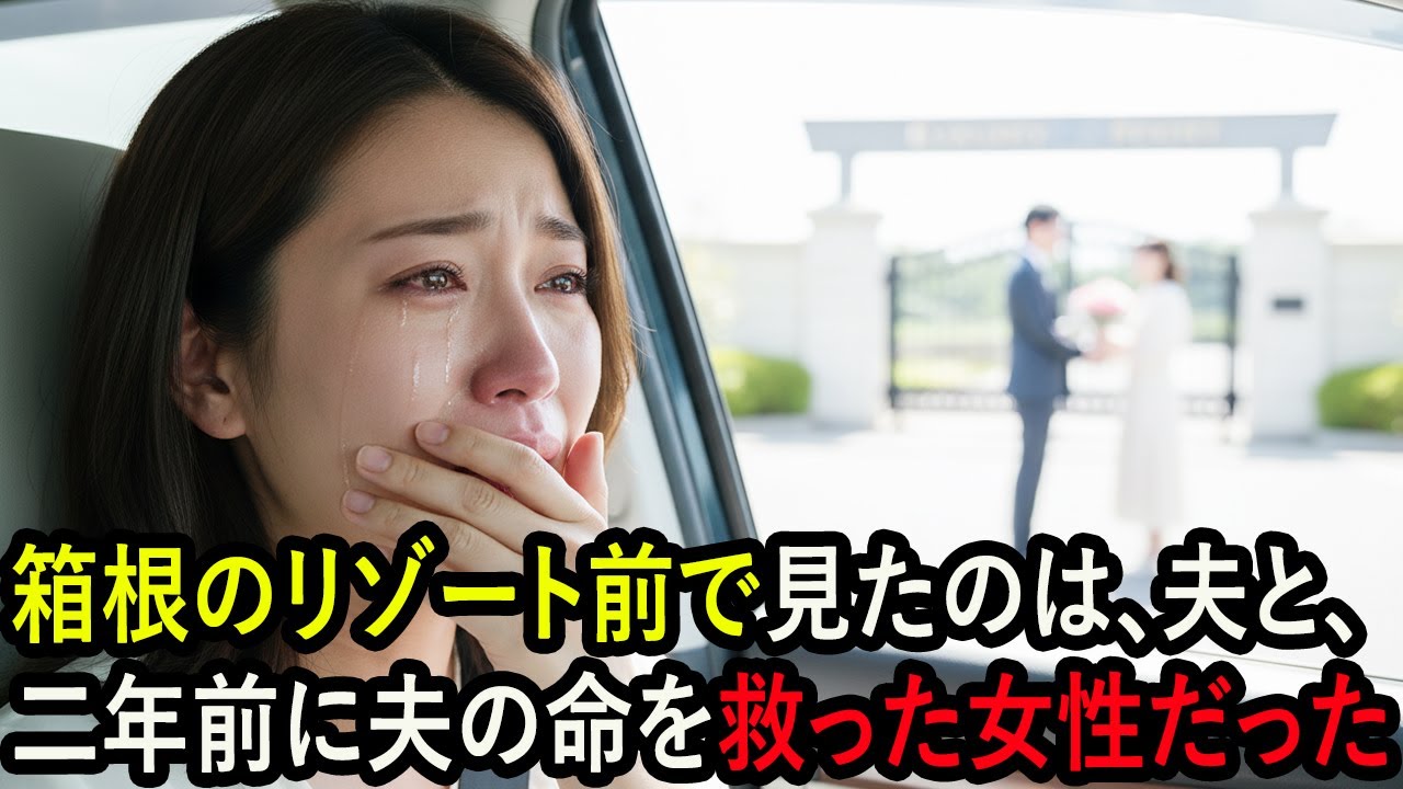 箱根のリゾート前で見たのは、夫と、二年前に夫の命を救った女性だった