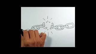 How to draw Broken Chain #shorts