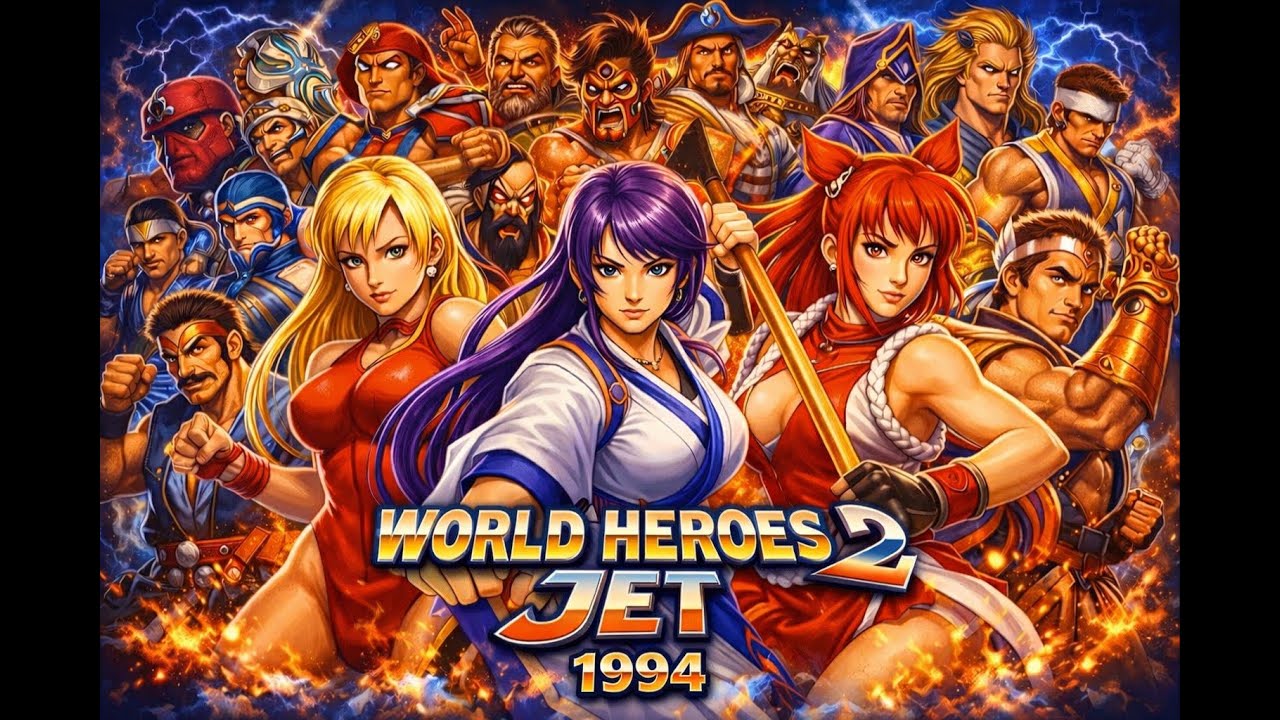 World Heroes 2 Jet, 1994 – Random Fights & Character Showcase  