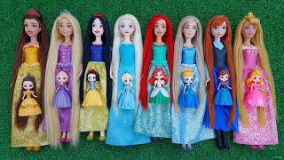 Disney Princess Doll Makeover ~ DIY Miniature Ideas for Barbie - Wig, Dress, Faceup, andMore! DIY