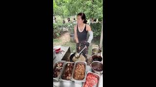 Mainland Chinese street morning market specialty snacks