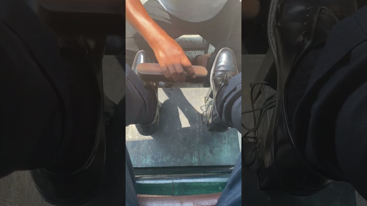 Relaxing Shoe Shine #shoeshiner #shoeshine 