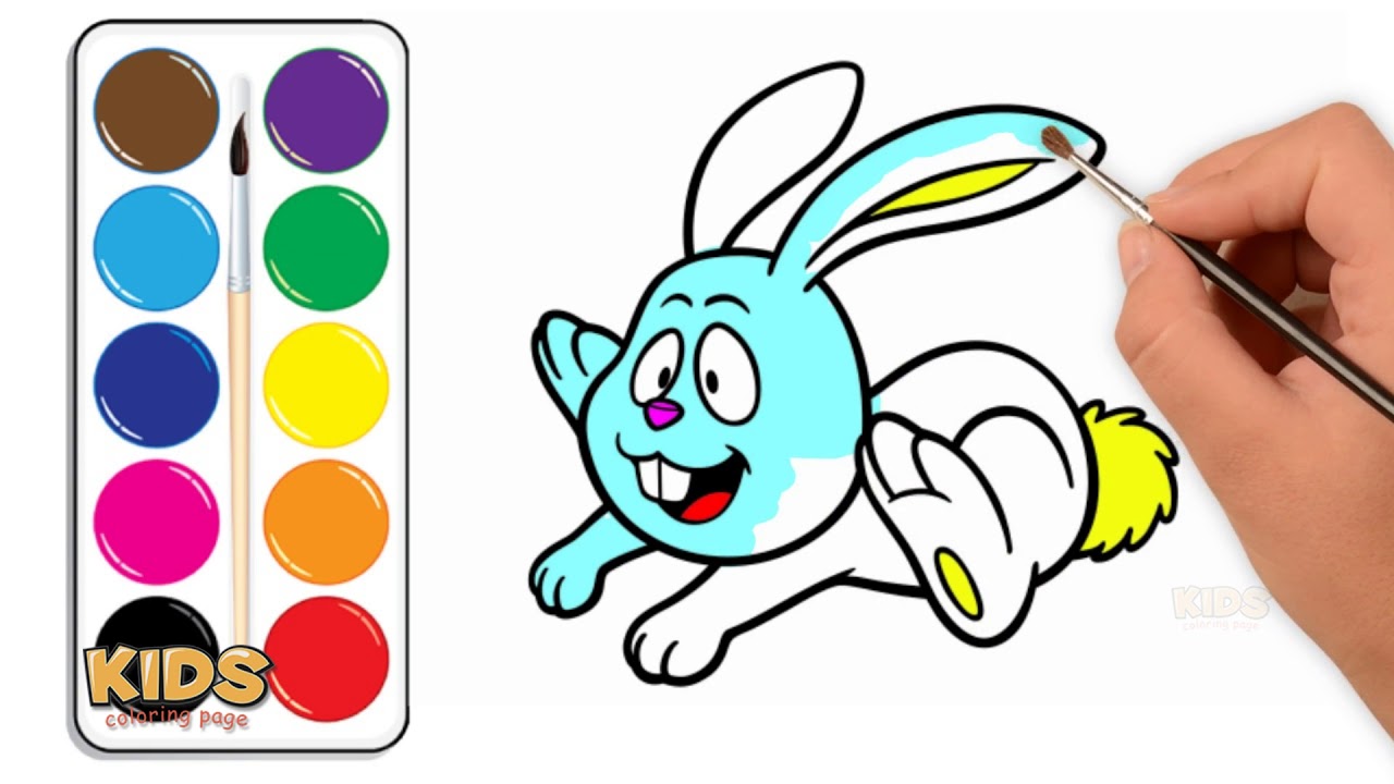 How to draw a bunny rabbit new cartoon Doraemon super coloring pages ...