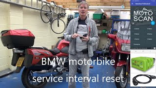 Redefinicao do intervalo de servico OBD2 da motocicleta BMW