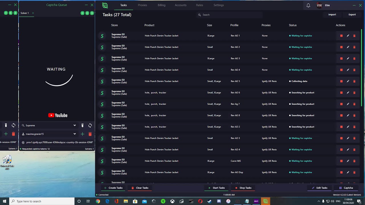 Supreme EU Week 10 LIVE COP! SO MANY PAYMENT FAILS! Cybersole AIO