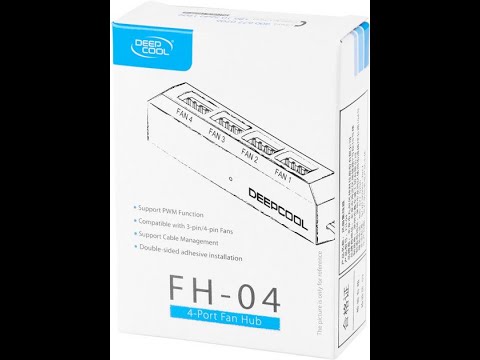 DeepCool FH-04 4 Port Fan Hub Black