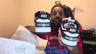 Habbit Watermelon Sunrise review and Custom Nike Dunks Unboxing