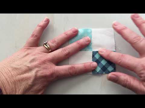 How to spin seams in Four Patch quilt blocks