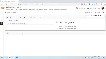 Primeiros passos no Colaboratory Research do Google