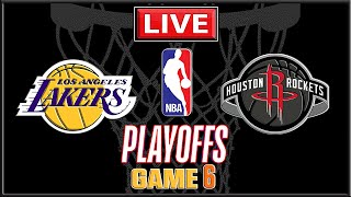 NBA Live! ROCKETS vs LAKERS | Los Angeles vs Houston | NBA Playoffs | Game 6 | NBA 2K26