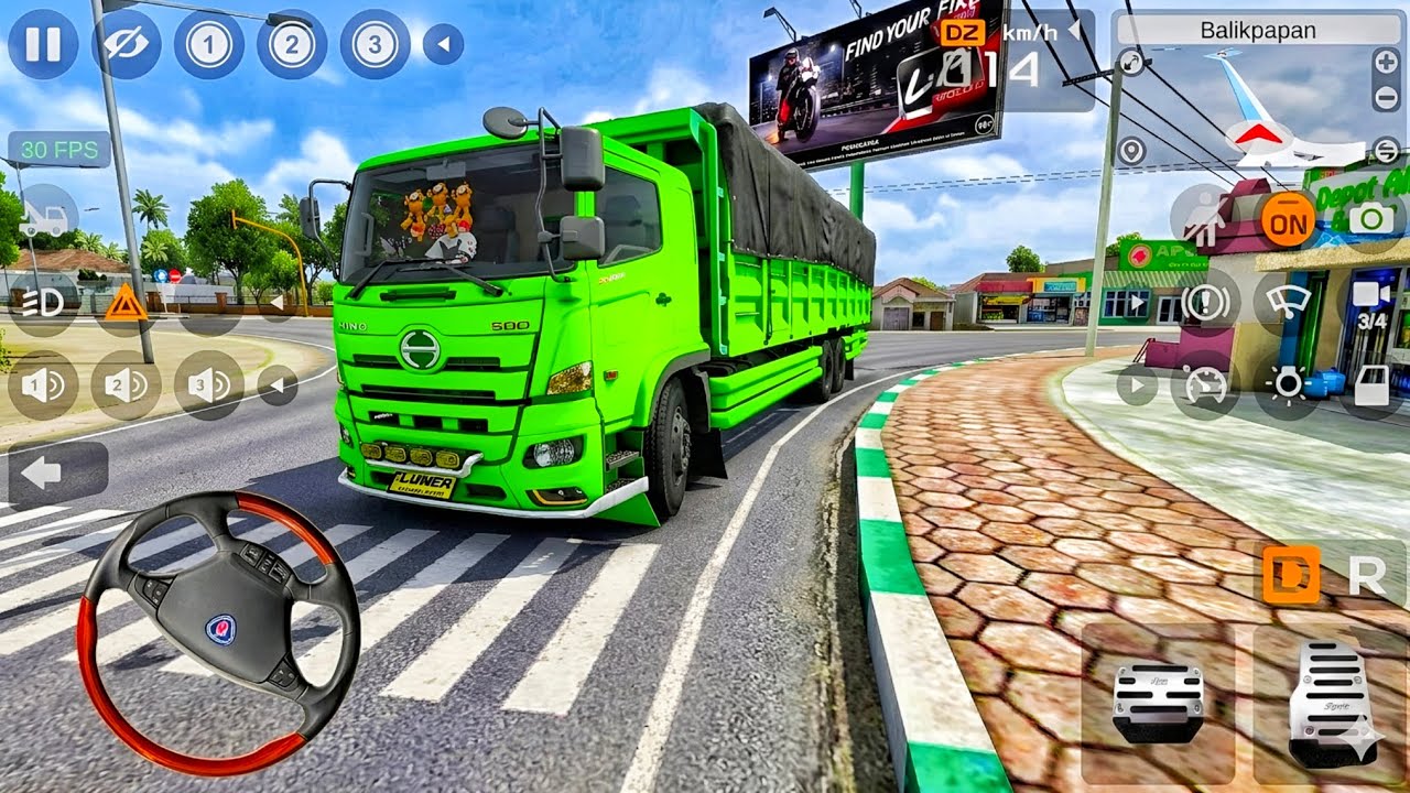 Game Truk Hino Mengangkut Bahan Material Bangunan l Mod Bus Simulator Indonesia