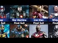 MCU Characters: Main Suit vs Final Suit | Marvel