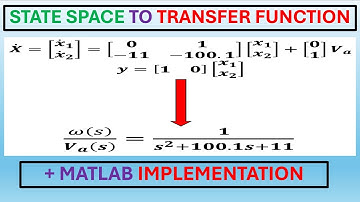 State Space to Transfer Function Model Conversion.