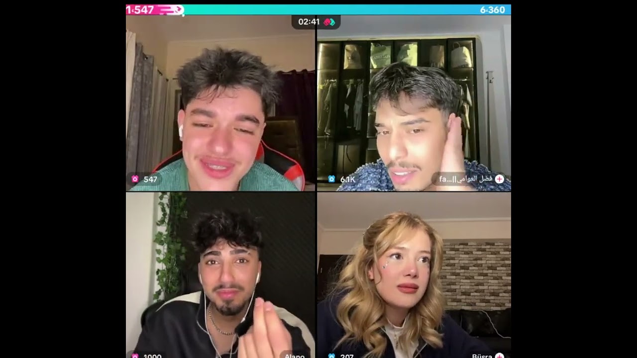 احمد وليد مع الان رباعي مع فضل العوامي وبشرى التركية نهاية الكيست اعياد بالجملة