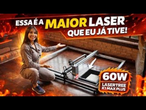 This is the BIGGEST laser engraver I've ever tested. LASER TREE 60W. Make money from home!