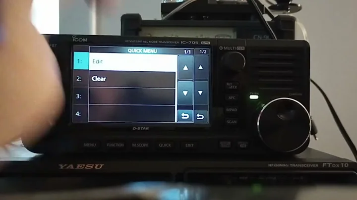 ICOM 705. HOW TO PUT YOUR CALL SIGN INTO THE RADIO. "W2KX" BOBBY TRATES