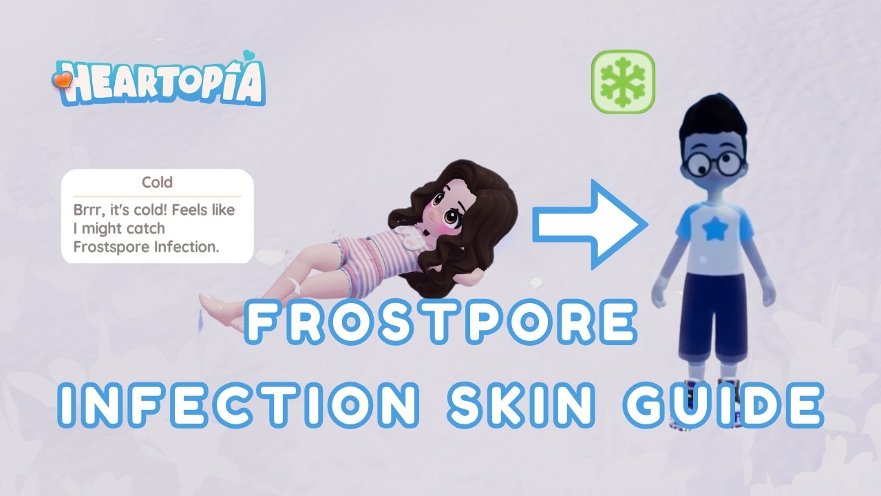 Секрет синей кожи?! ❄️ – Как получить инфекцию «Ледяные поры» в Heartopia (пошаговая инструкция)