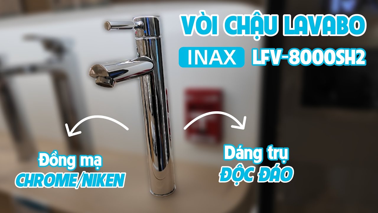 Vòi chậu lavabo nóng lạnh INAX LFV-8000SH2 (LFV8000SH2)