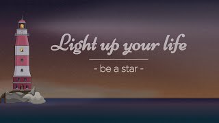 Moving animation of Lighthouse and text (FULL HD)