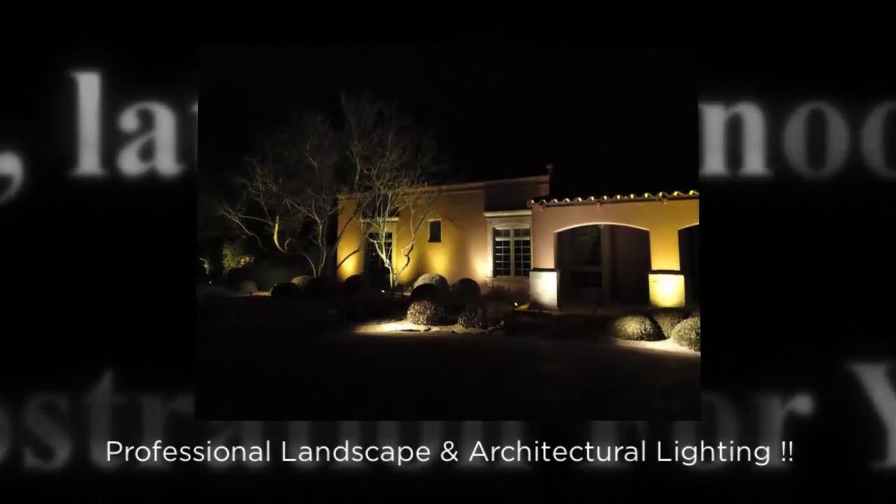 Outdoor Landscape Lighting Installation contractor El Paso Tx YouTube